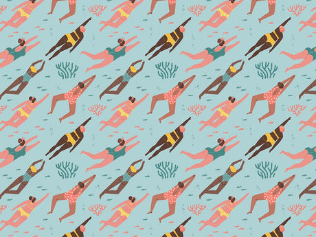 Lets Swim Summertime Vinyl Wrap Pattern~Rwraps Series 914 Digitally Printed Vinyl Wrap~0