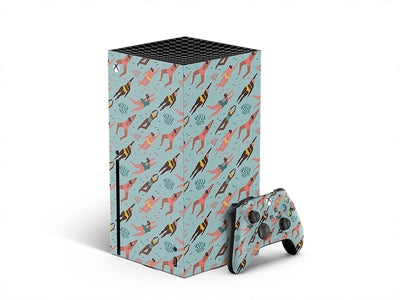 lets swim summertime XBOX DIY Decal