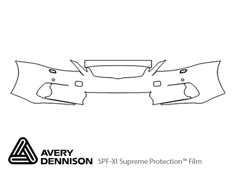 ct Avery Dennison Clear Bra Bumper Precut PPF Diagram
