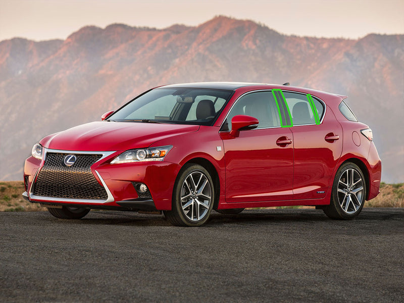 lexus ct 2011-2017 Pillar Post Trim Installation Location