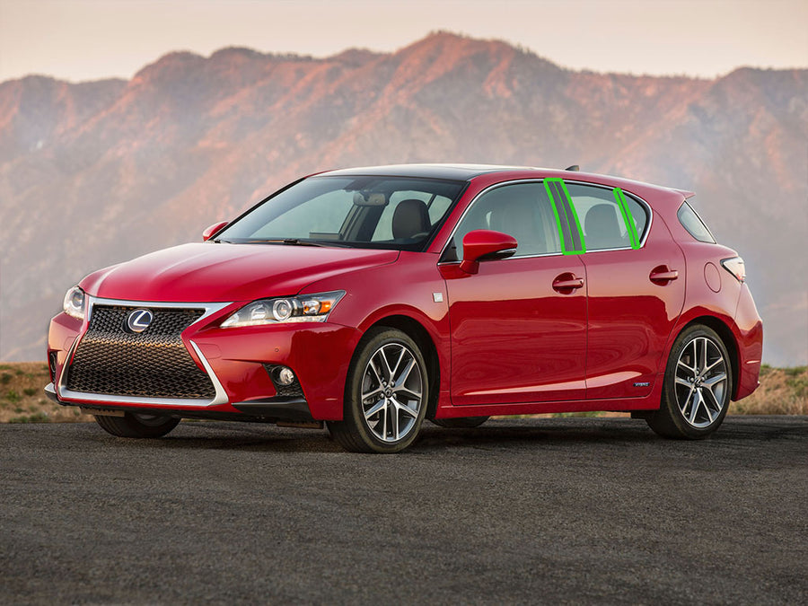 lexus ct 2011-2017 Pillar Post Trim Installation Location