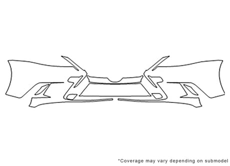 ct 3M Clear Bra Bumper Precut PPF Diagram