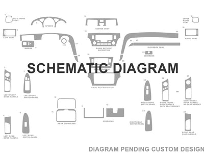 lexus custom Dash Kit Diagram