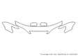 es 3M Clear Bra Hood Precut PPF Diagram
