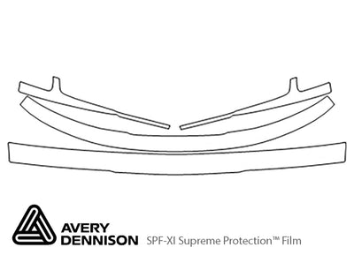 es Avery Dennison Clear Bra Bumper Precut PPF Diagram