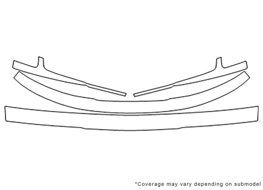 es 3M Clear Bra Bumper Precut PPF Diagram