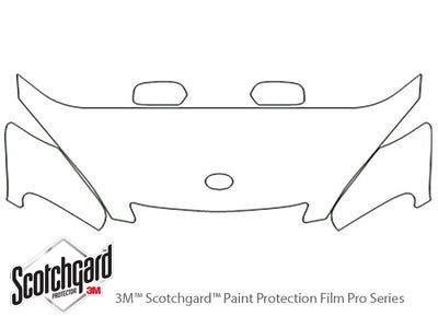es 3M Clear Bra Hood Precut PPF Diagram