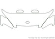 es Avery Dennison Clear Bra Hood Precut PPF Diagram
