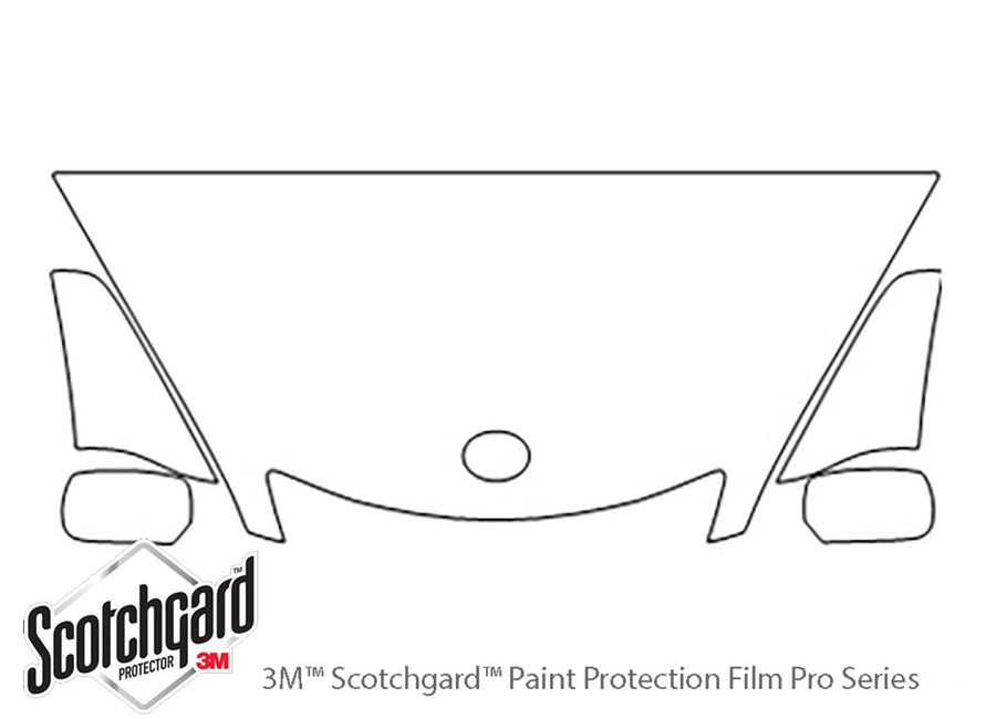 es 3M Clear Bra Hood Precut PPF Diagram