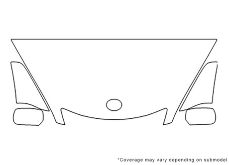 es 3M Clear Bra Hood Precut PPF Diagram
