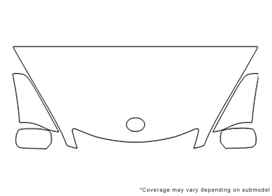es 3M Clear Bra Hood Precut PPF Diagram