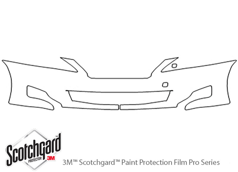 es 3M Clear Bra Bumper Precut PPF Diagram