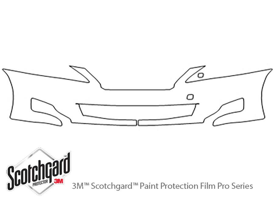 es 3M Clear Bra Bumper Precut PPF Diagram