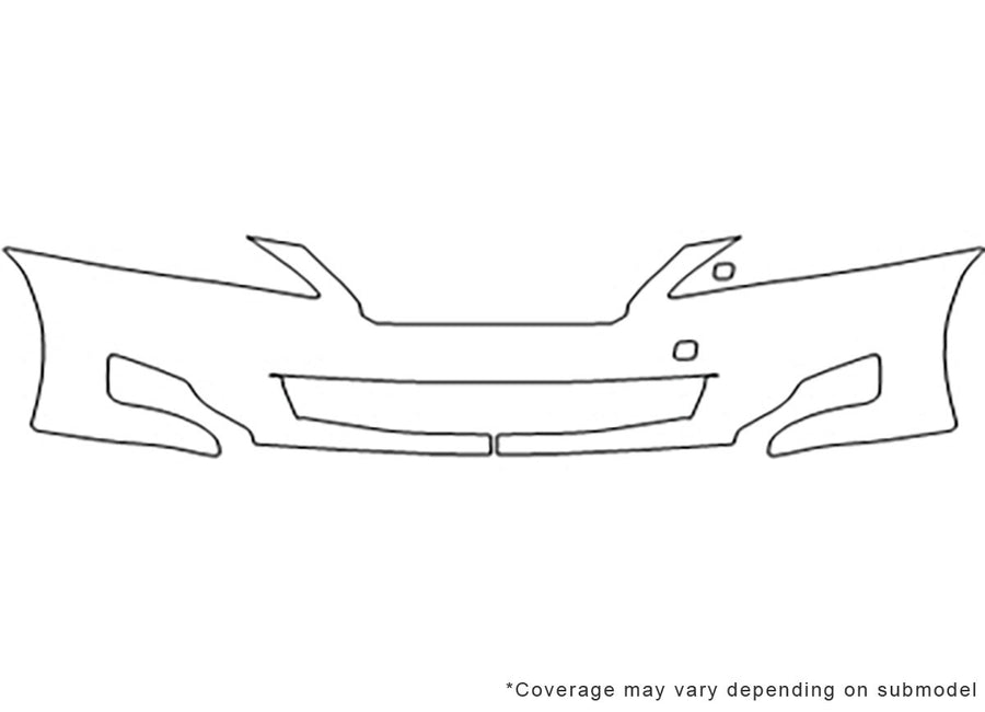 es 3M Clear Bra Bumper Precut PPF Diagram