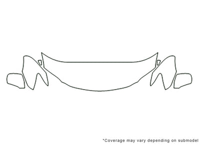 es 3M Clear Bra Hood Precut PPF Diagram