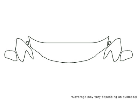 es 3M Clear Bra Hood Precut PPF Diagram