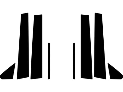 lexus es 2007-2012 Carbon Fiber Pillar Trim Diagram