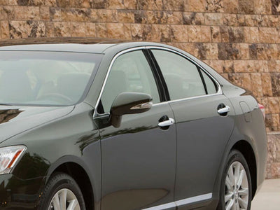 lexus es 2007-2012 Brushed Aluminum Black Pillar Cover Diagram