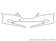es 3M Clear Bra Bumper Precut PPF Diagram
