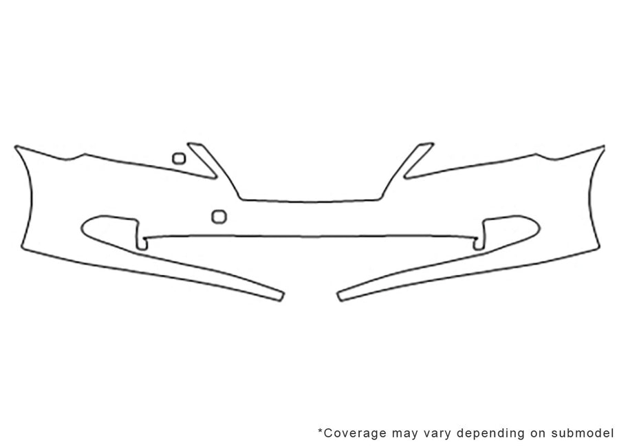 es Avery Dennison Clear Bra Bumper Precut PPF Diagram