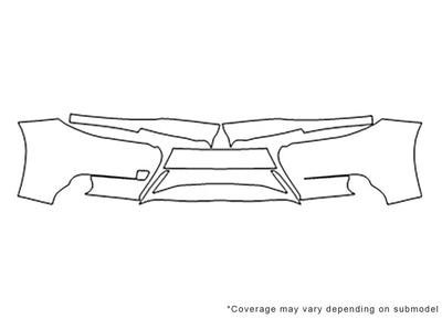 es 3M Clear Bra Bumper Precut PPF Diagram