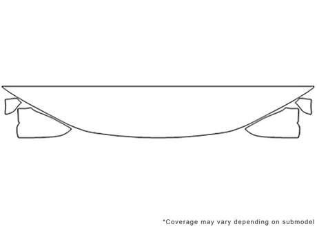 es 3M Clear Bra Hood Precut PPF Diagram