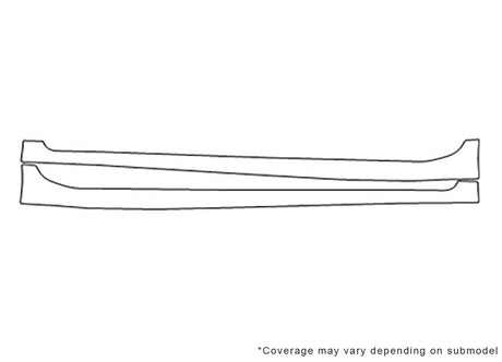 es 3M Clear Bra Door Cup Precut PPF Diagram