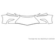 es Avery Dennison Clear Bra Bumper Precut PPF Diagram