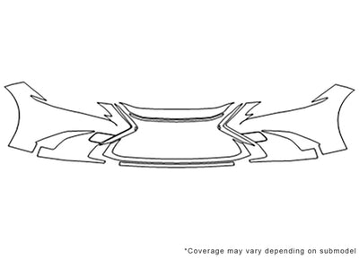 es Avery Dennison Clear Bra Bumper Precut PPF Diagram