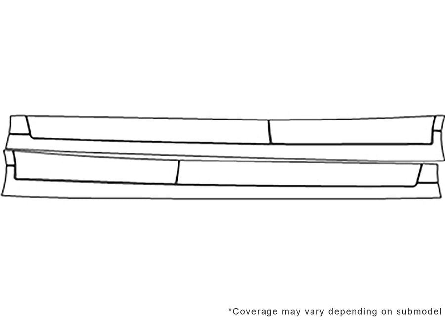 es 3M Clear Bra Door Cup Precut PPF Diagram