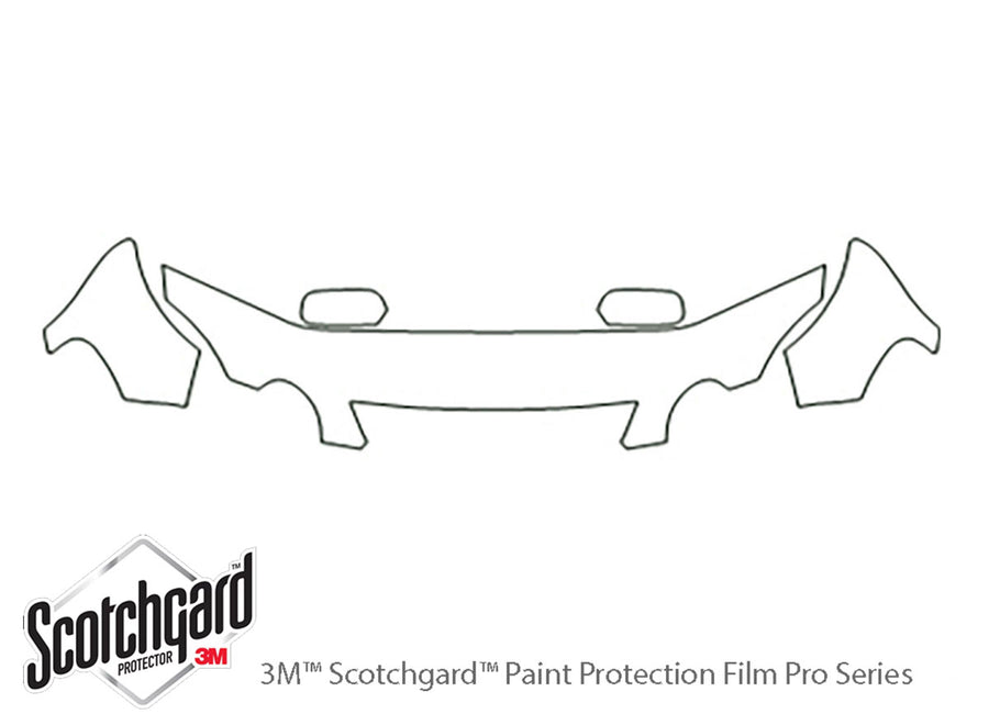 gs 3M Clear Bra Hood Precut PPF Diagram