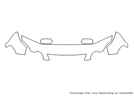 gs 3M Clear Bra Hood Precut PPF Diagram