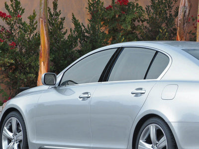lexus gs 1998-2005 Brushed Aluminum Black Pillar Cover Diagram
