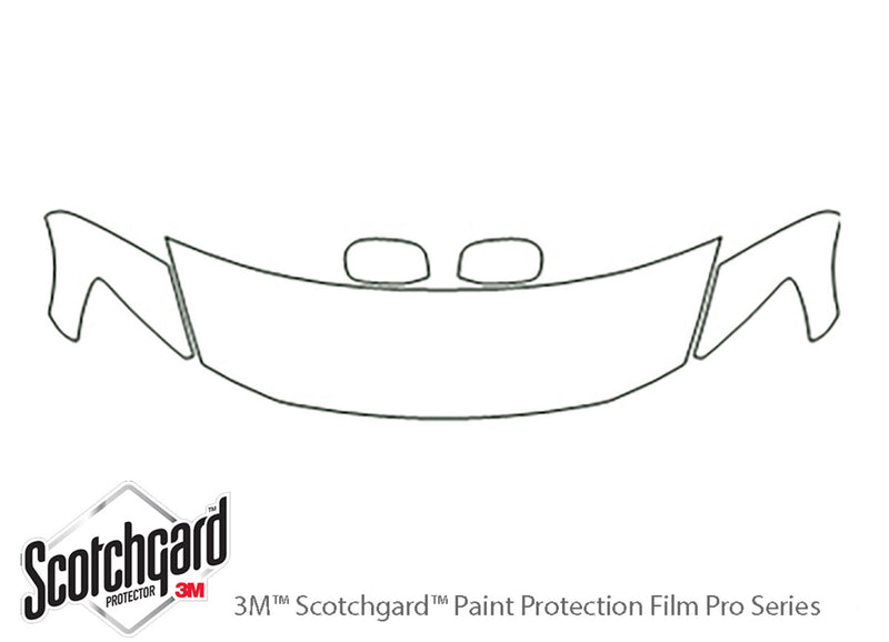 gs 3M Clear Bra Hood Precut PPF Diagram