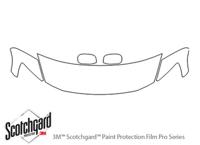 gs 3M Clear Bra Hood Precut PPF Diagram
