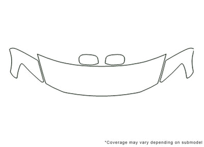 gs Avery Dennison Clear Bra Hood Precut PPF Diagram