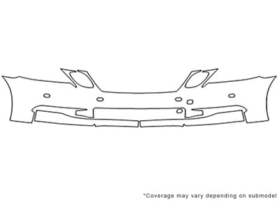 gs Avery Dennison Clear Bra Bumper Precut PPF Diagram