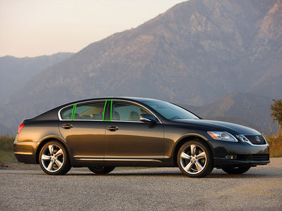 lexus gs 2006-2012 Pillar Post Trim Installation Location