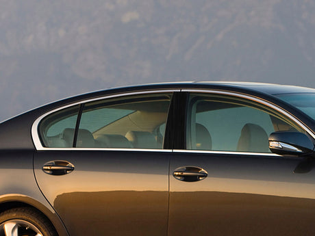 lexus gs 2006-2012 Brushed Aluminum Black Pillar Cover Diagram