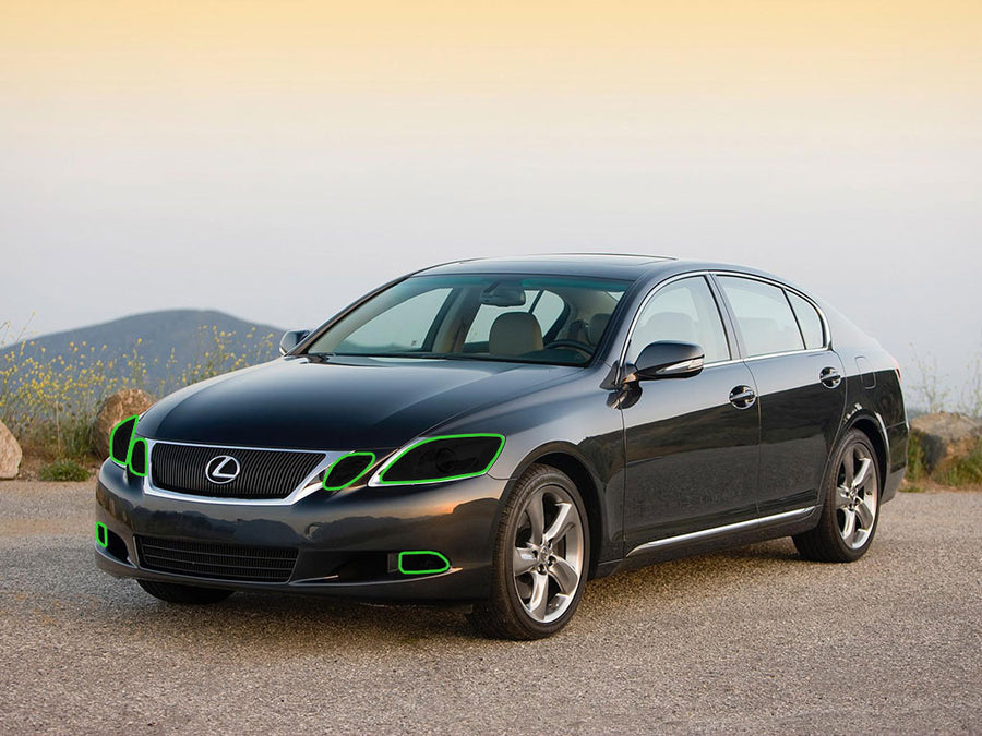 lexus gs 2006-2012 Headlight Tint Location