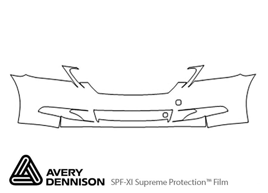 gs Avery Dennison Clear Bra Bumper Precut PPF Diagram