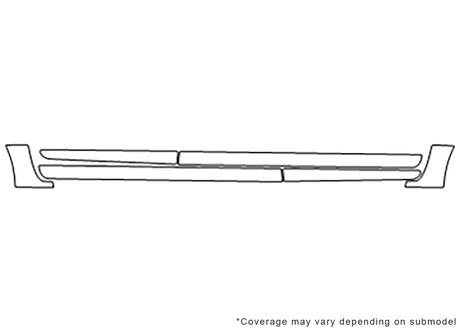 gs 3M Clear Bra Door Cup Precut PPF Diagram