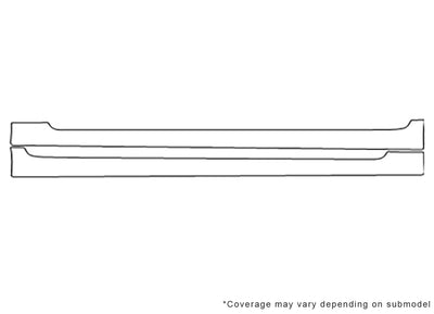 gs 3M Clear Bra Door Cup Precut PPF Diagram