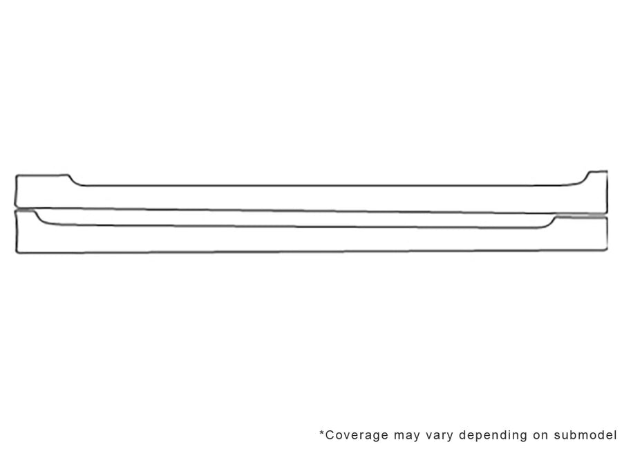 gs 3M Clear Bra Door Cup Precut PPF Diagram