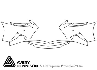 gs Avery Dennison Clear Bra Bumper Precut PPF Diagram