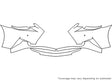 gs Avery Dennison Clear Bra Bumper Precut PPF Diagram