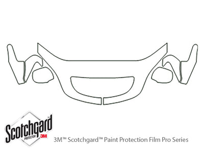 gx 3M Clear Bra Hood Precut PPF Diagram