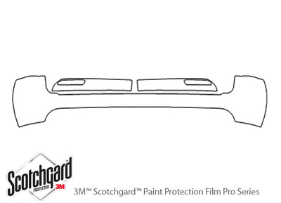 gx 3M Clear Bra Door Cup Precut PPF Diagram