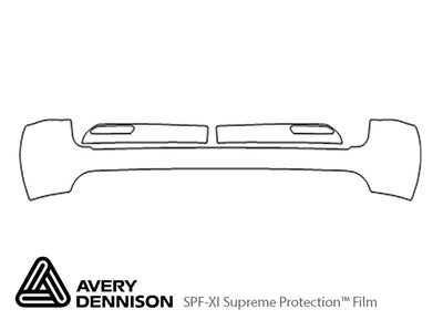 gx Avery Dennison Clear Bra Door Cup Precut PPF Diagram