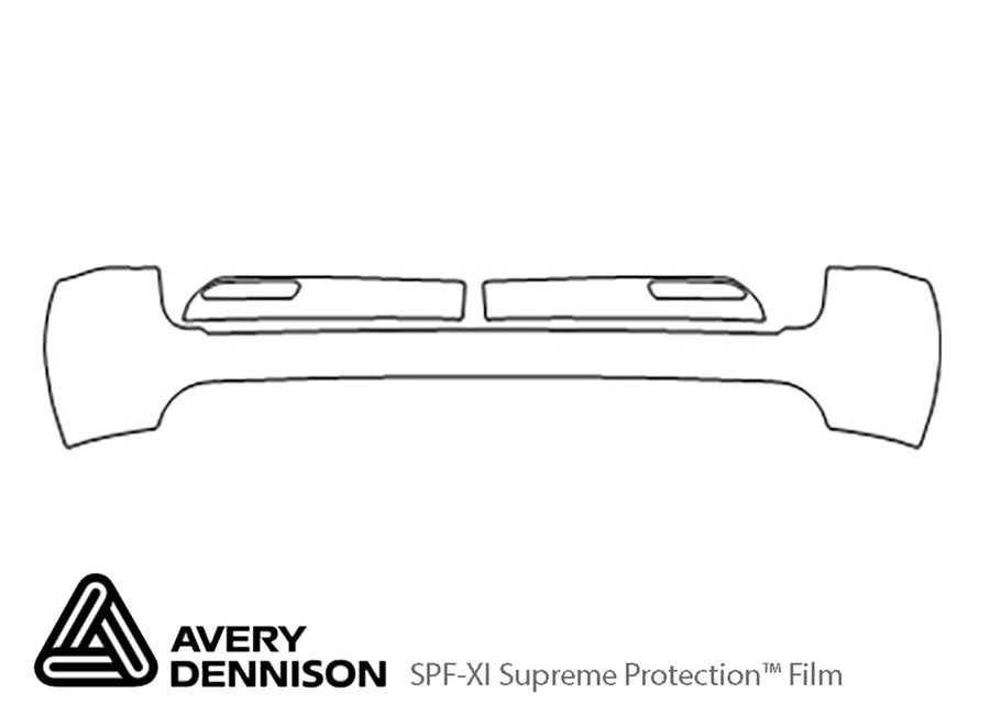 gx Avery Dennison Clear Bra Door Cup Precut PPF Diagram